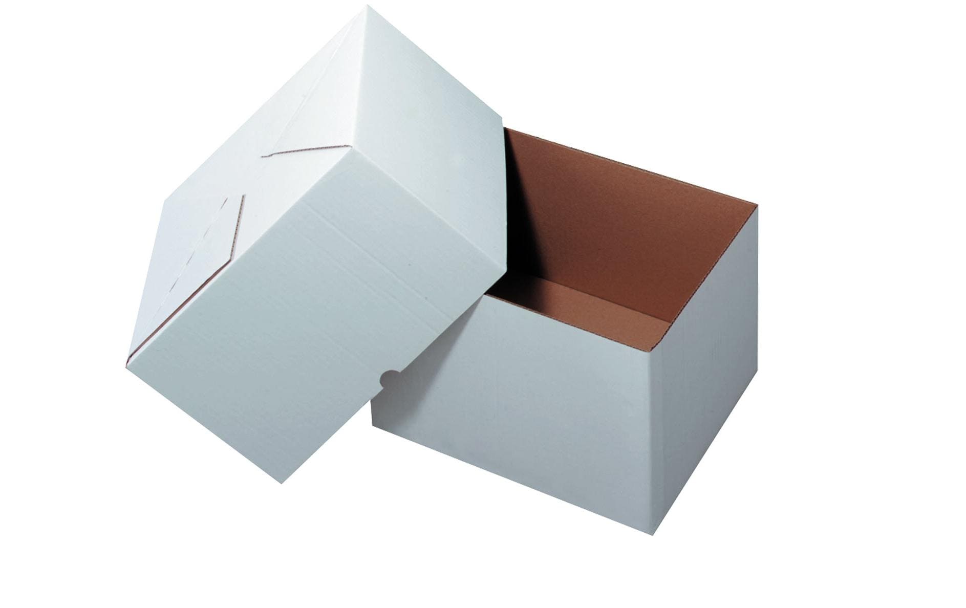 Antalis Versandkarton 30.5 x 22 x 22 cm 2-teilig, 25 Stück, Weiss