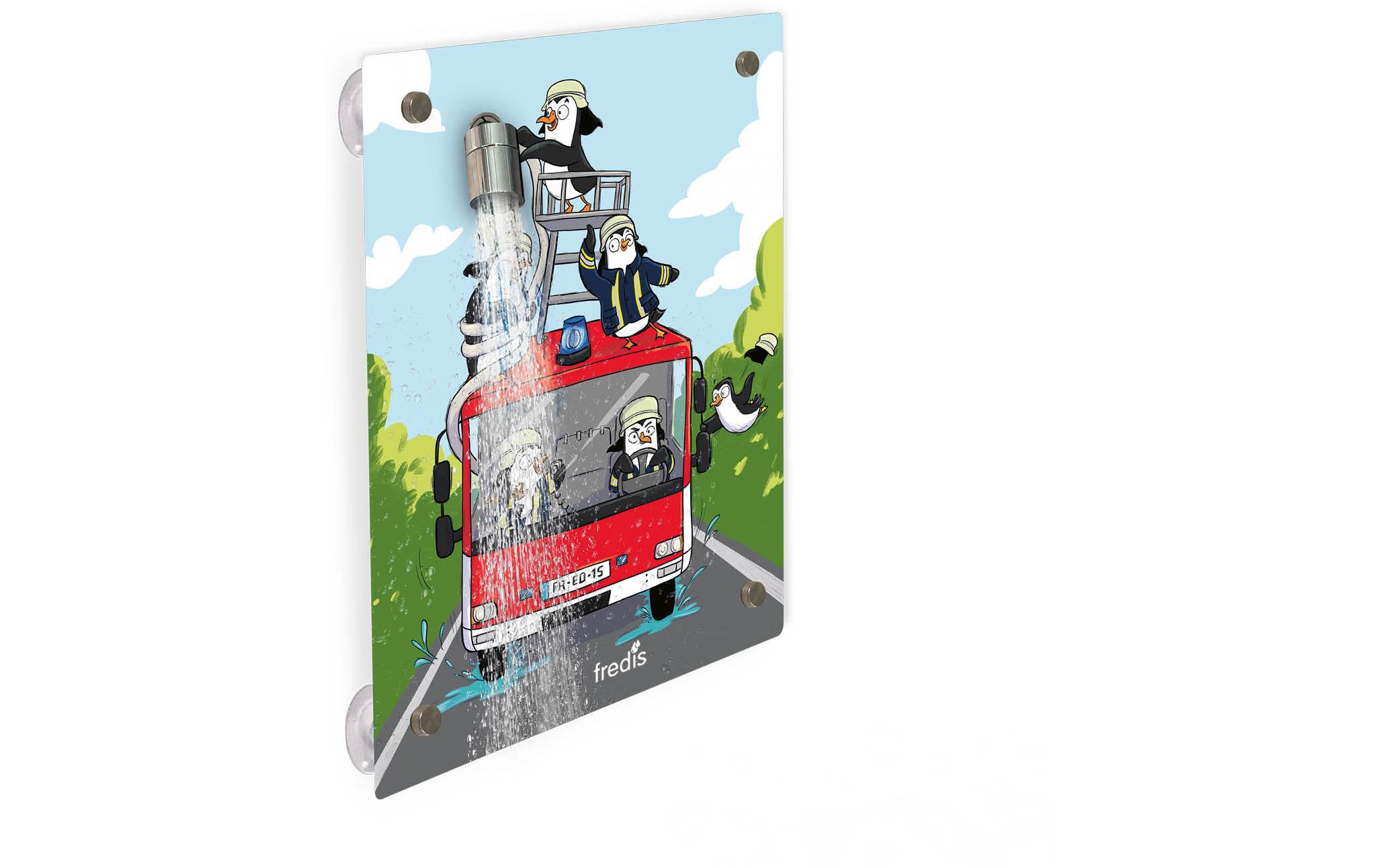 Fredis Kinderdusche Feuerwehr 40 x 30 cm Fredis Kinderdusche Feuerwehr 40 x 30 cm