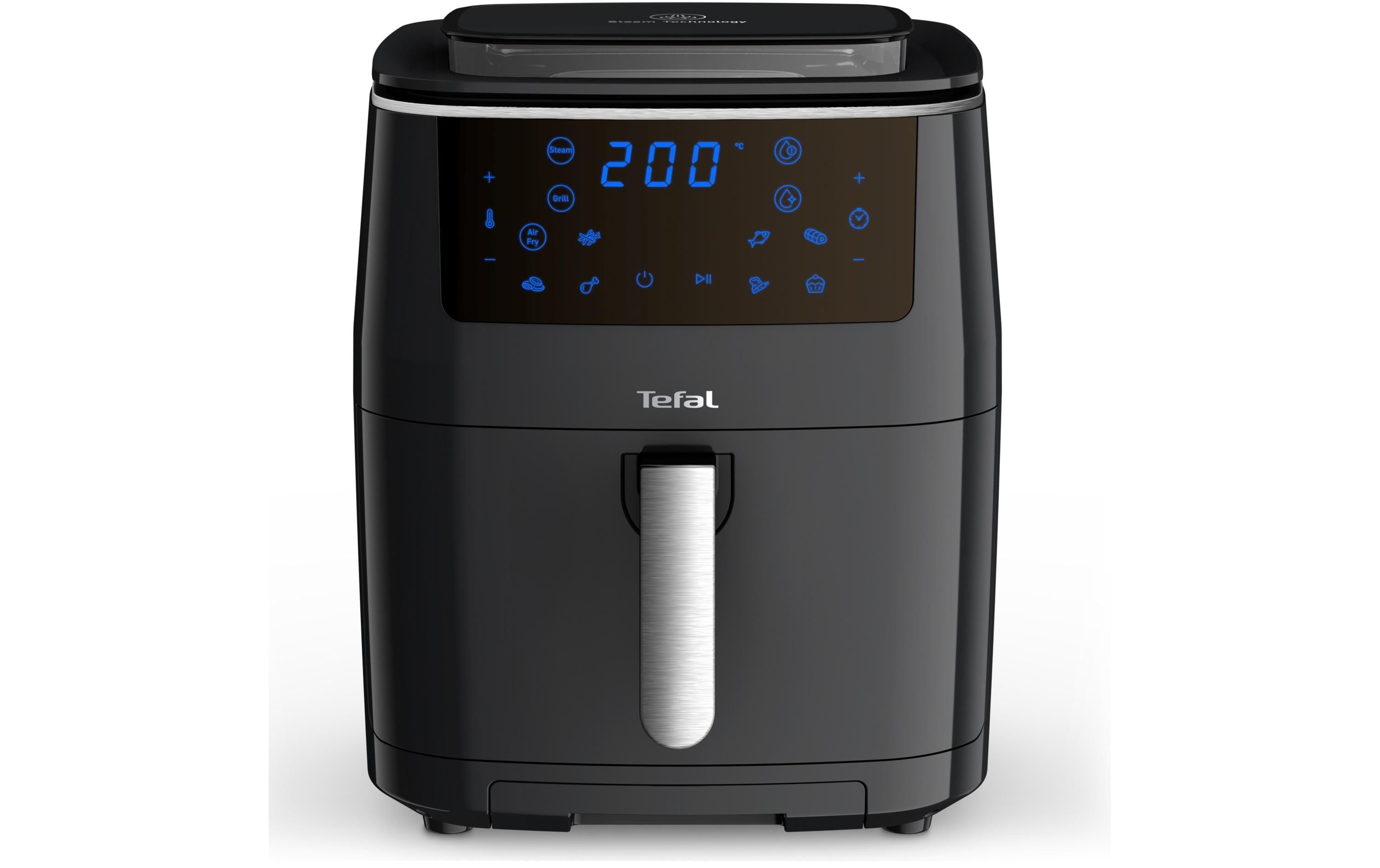 Tefal Heissluft-Fritteuse Easy Fry Grill & Steam 3 in 1, Schwarz
