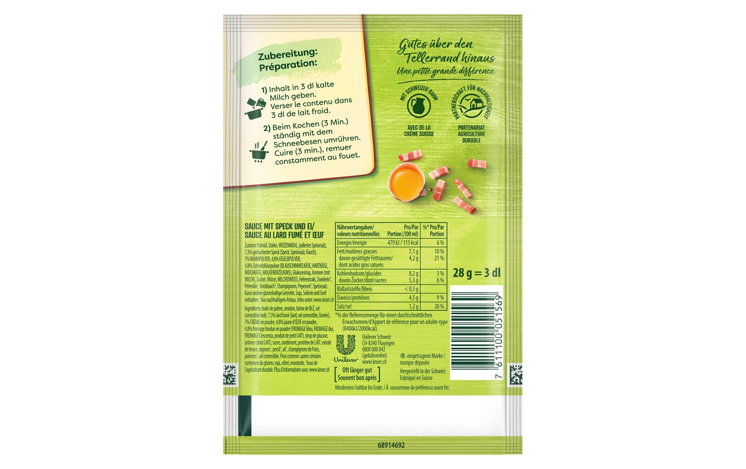 Knorr Salsa per Pasta Carbonara Sauce 28 g