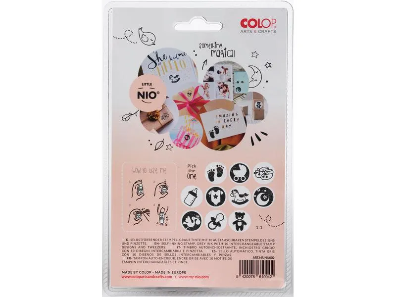 Colop Nio Stempelset Little Nio Set Baby, 10-teilig Colop Nio Stempelset Little Nio Set Baby, 10-teilig