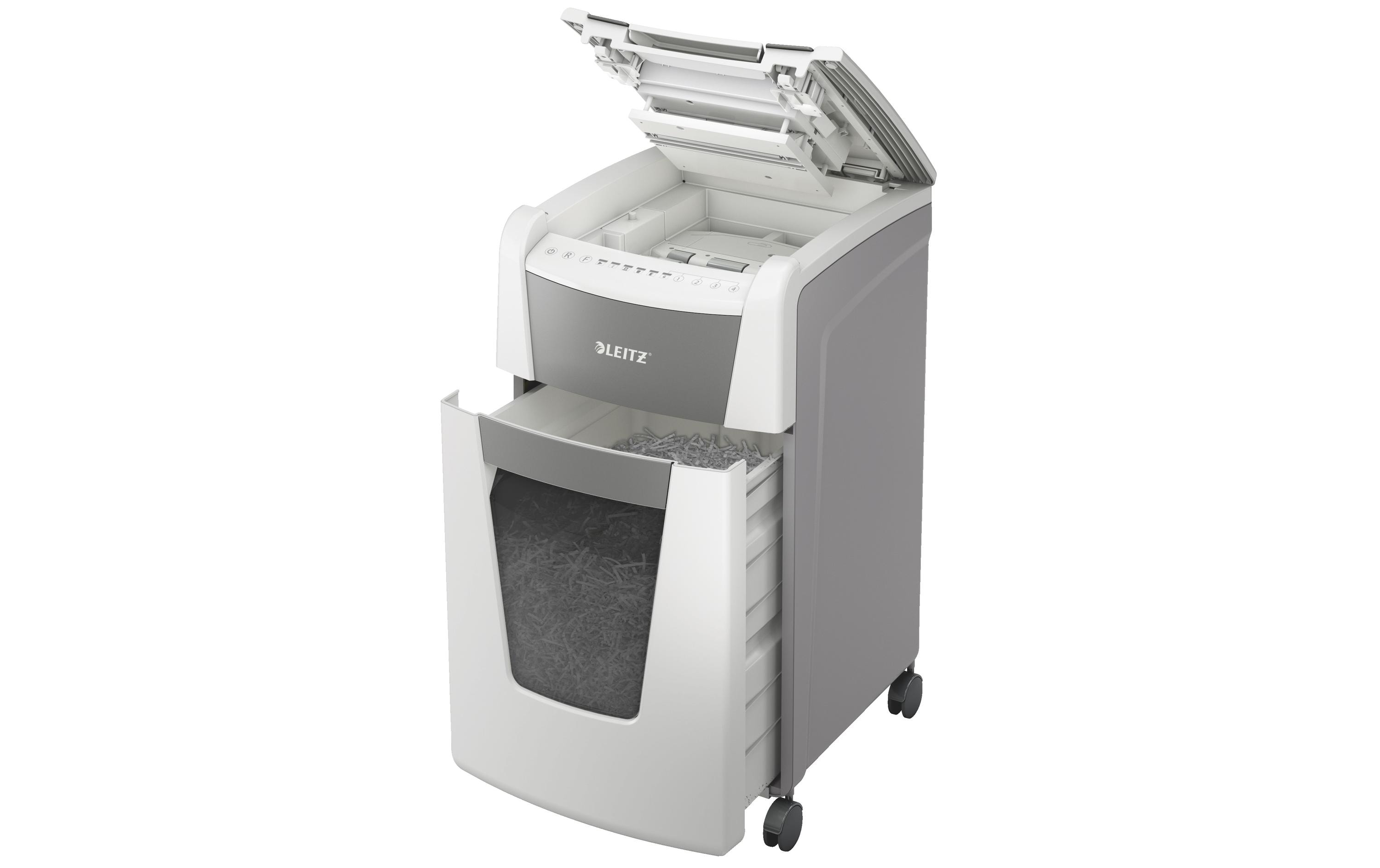 Leitz Bürogeräte Aktenvernichter IQ Autofeed Office 300, P-4, 300 Blatt