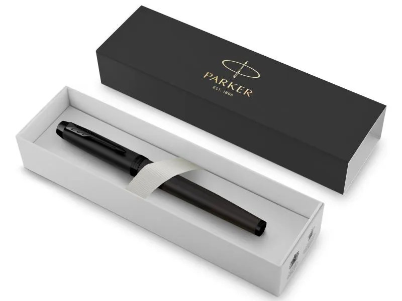 Parker Füllfederhalter IM Achromatic, Fein (F), Schwarz Parker Füllfederhalter IM Achromatic, Fein (F), Schwarz