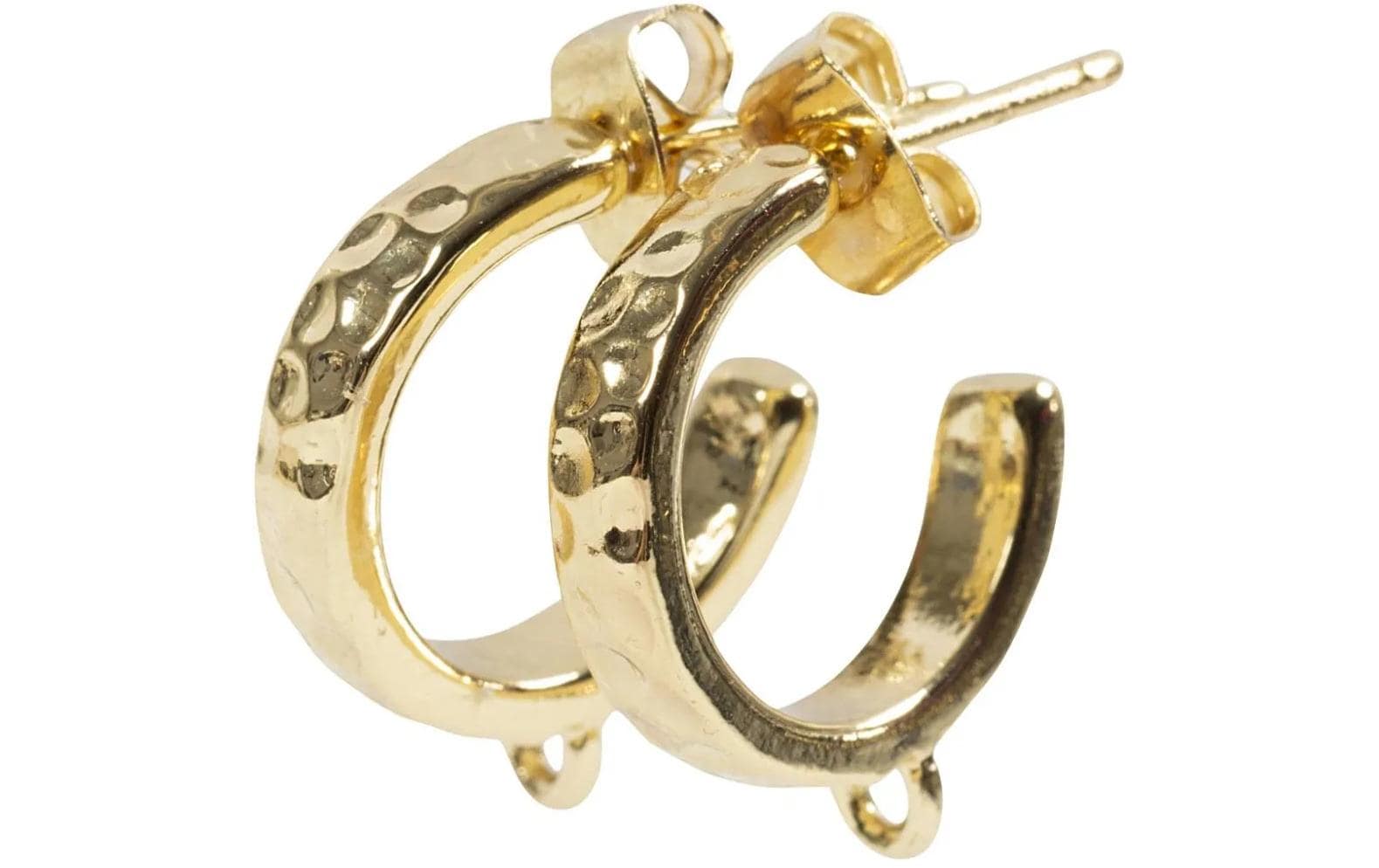 Creativ Company Ohrring 2 x 2 Paar, Vergoldet