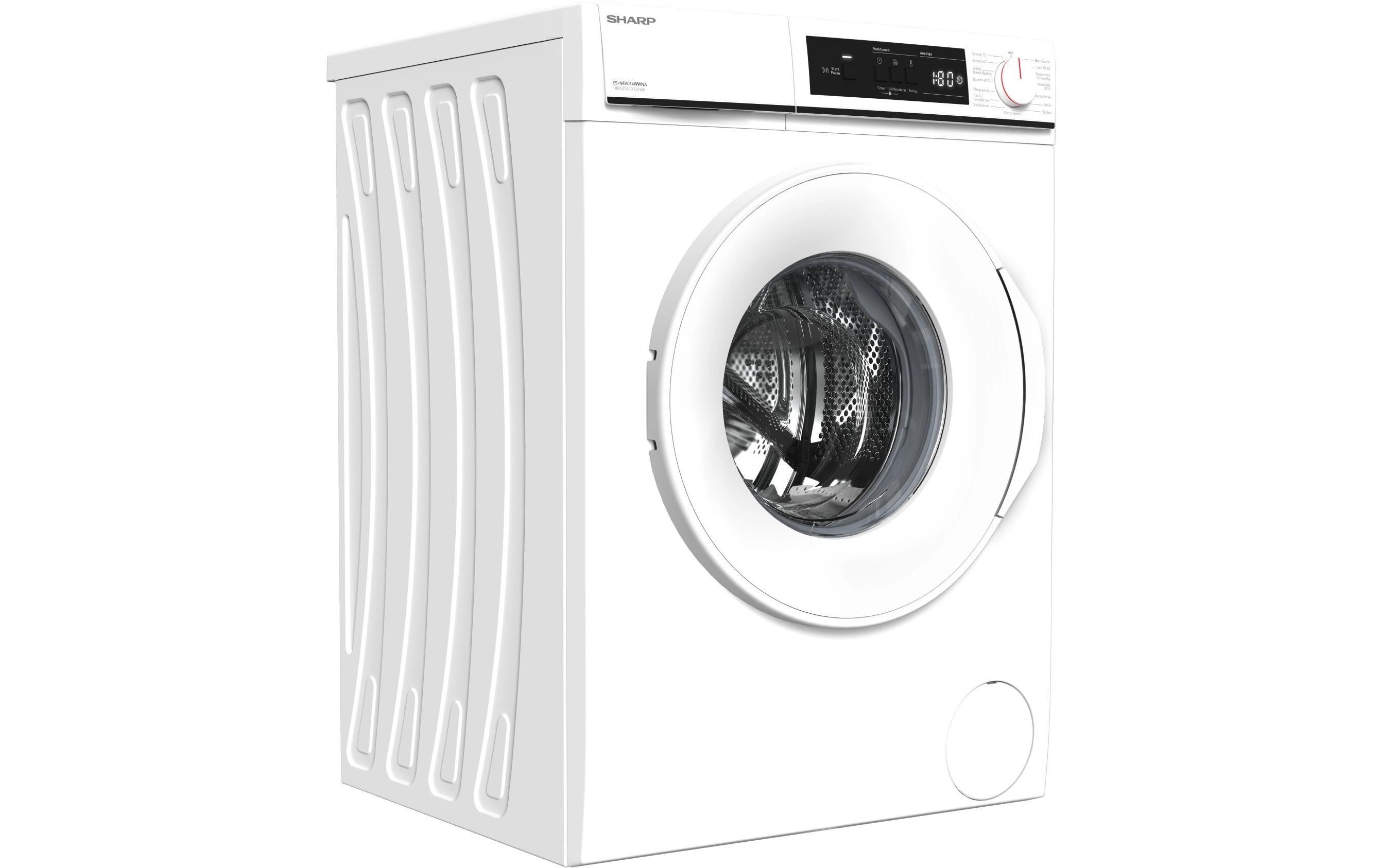 Sharp Waschmaschine ES-NFA014WWNA-CH Links Sharp Waschmaschine ES-NFA014WWNA-CH Links
