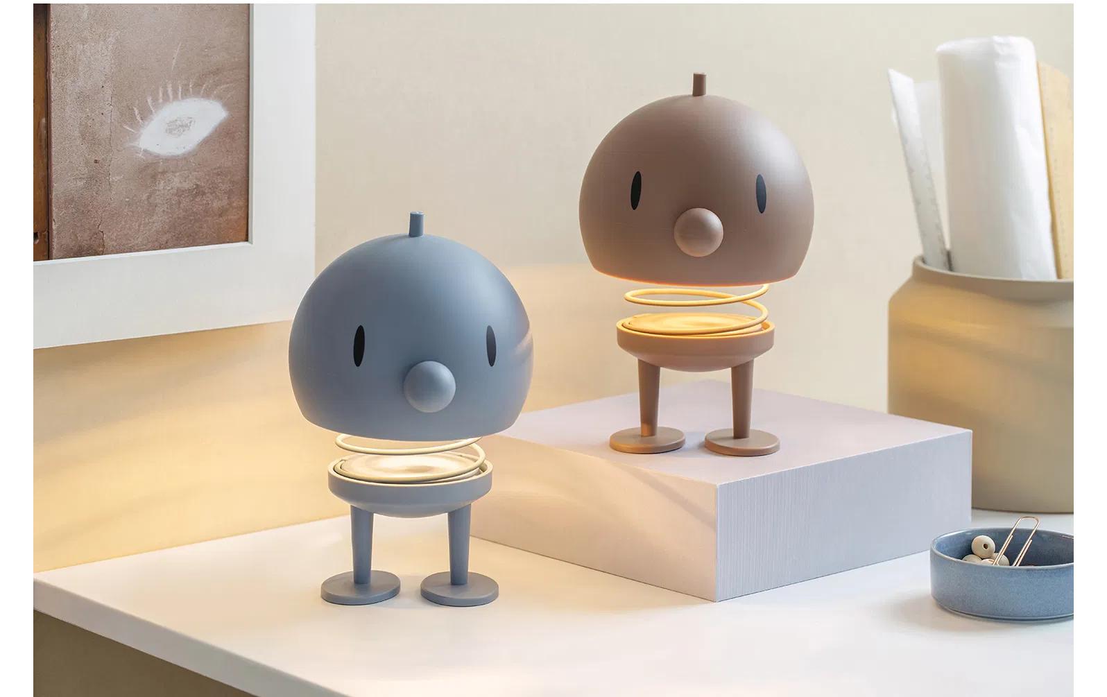 Hoptimist Tischleuchte Choko, XL Stahl/Eiche, 15 x 23 cm