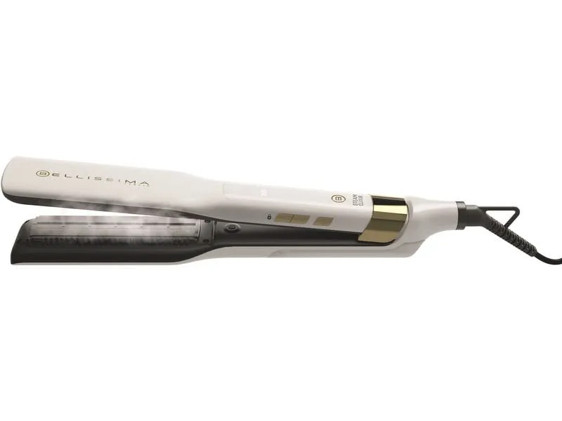 Bellissima Profihaarglätter Steam Elixir Gold/Weiss