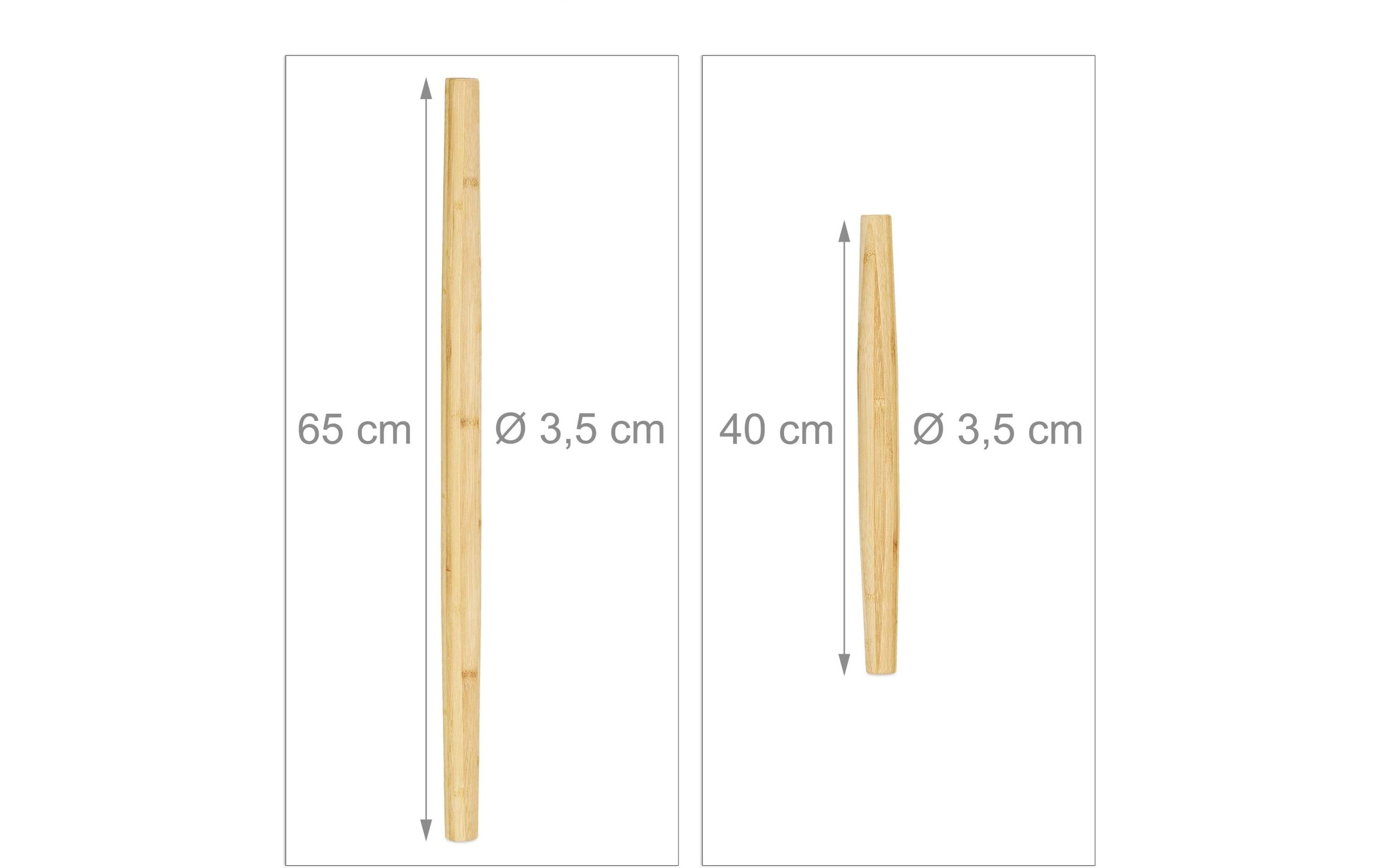 relaxdays Ausrollstab Braun