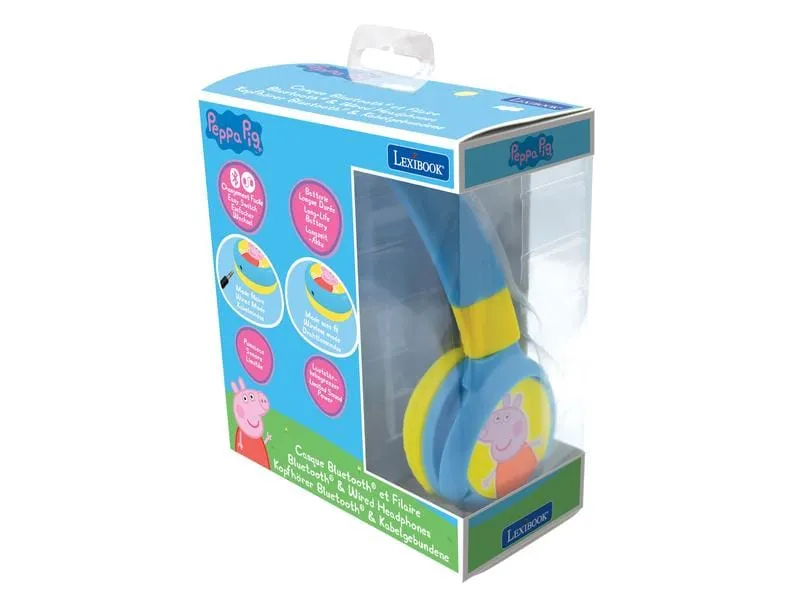 Lexibook Kinderkopfhörer Peppa Wutz 2-in-1-Bluetooth Lexibook Kinderkopfhörer Peppa Wutz 2-in-1-Bluetooth