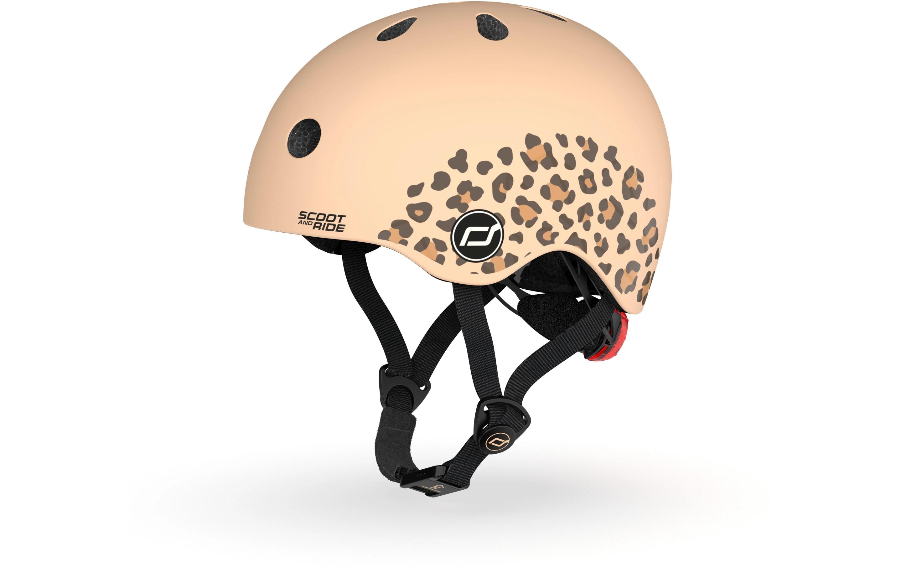 Scoot and Ride Kinderhelm Leopard Beige, XXS-S