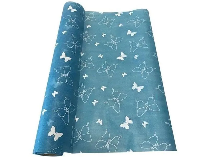 Dameco Stoff Vlies Schmetterling 36 cm x 300 cm, Blau