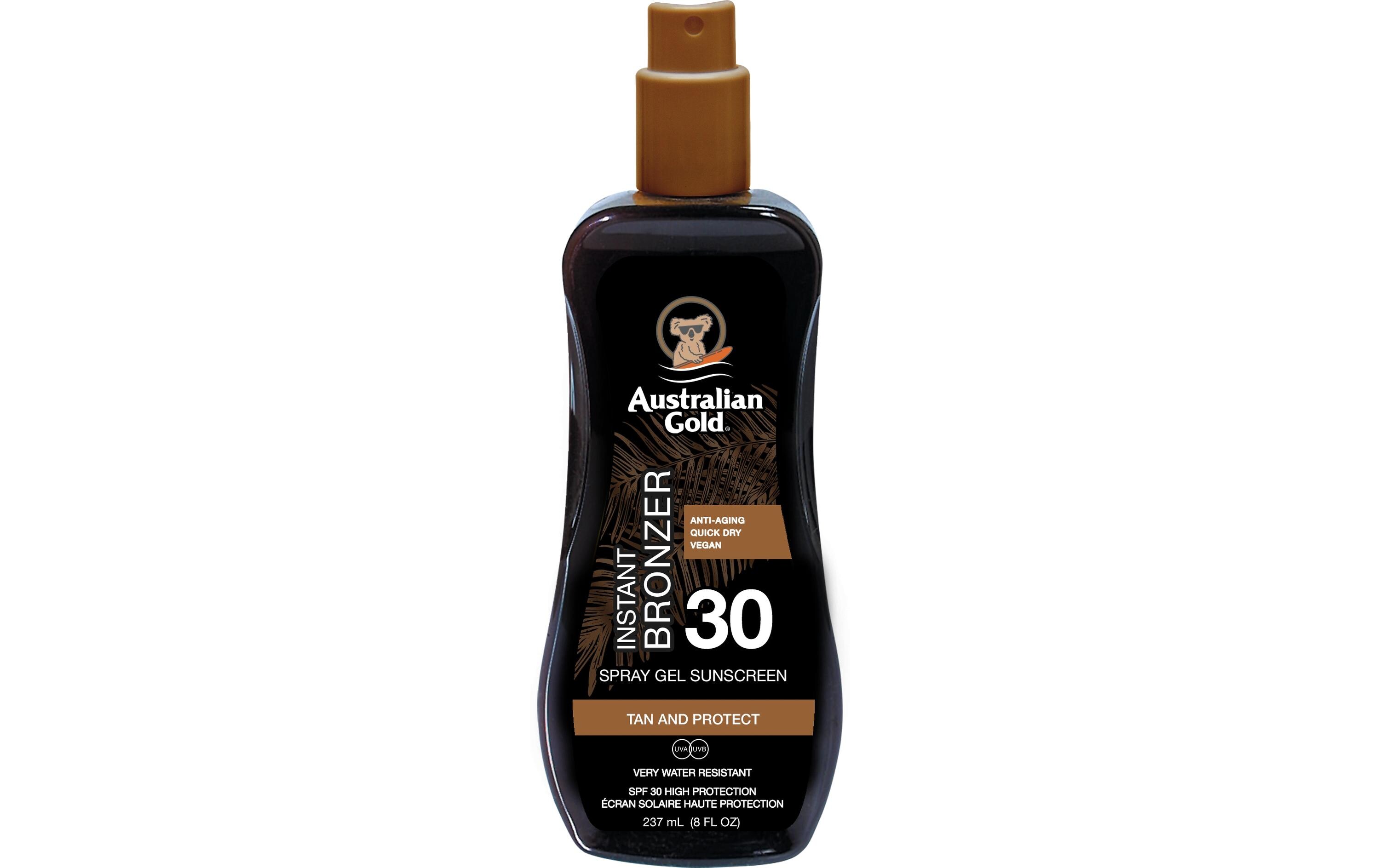 Australian Gold Sonnenspray Gel mit Bronzer SPF 30 237 ml