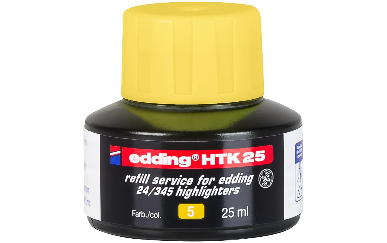 edding Nachfülltinte HTK25 25 ml, Gelb edding Nachfülltinte HTK25 25 ml, Gelb