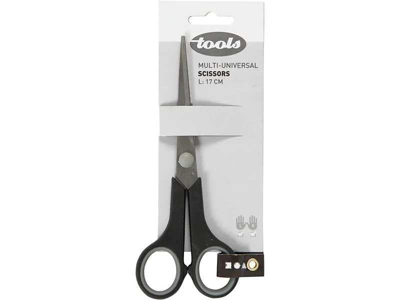Creativ Company Schere Softgriff 17 cm, Edelstahl, Universal Creativ Company Schere Softgriff 17 cm, Edelstahl, Universal