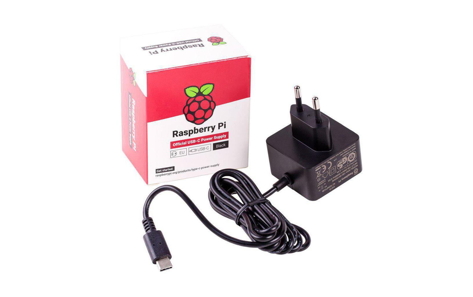 Raspberry Pi Netzteil USB-C 5.1 V 3 A Schwarz, Raspberry Pi 4