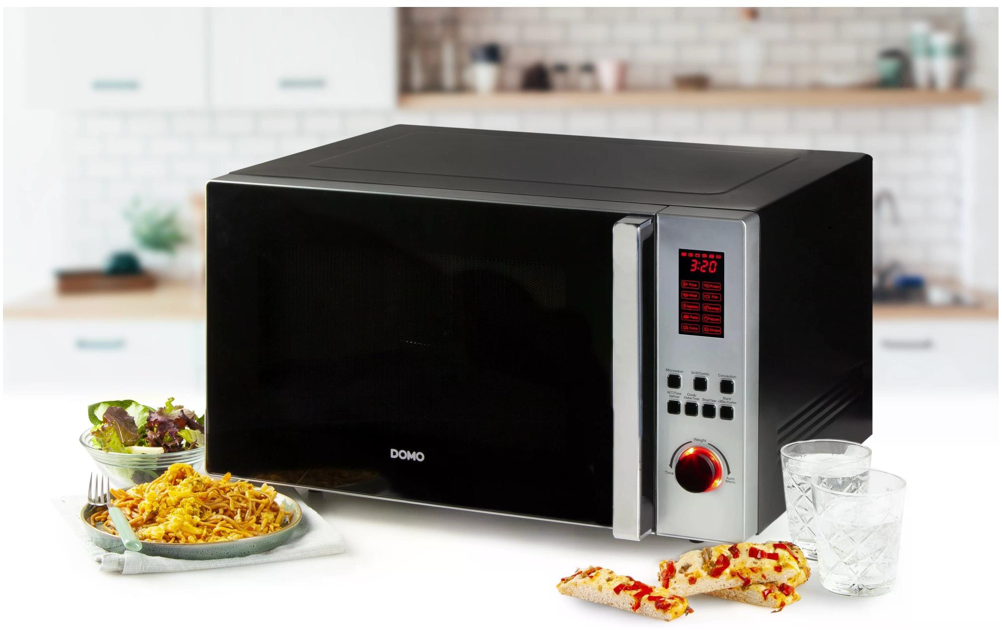 Domo Mikrowelle mit Grill DO24201C Schwarz Domo Mikrowelle mit Grill DO24201C Schwarz