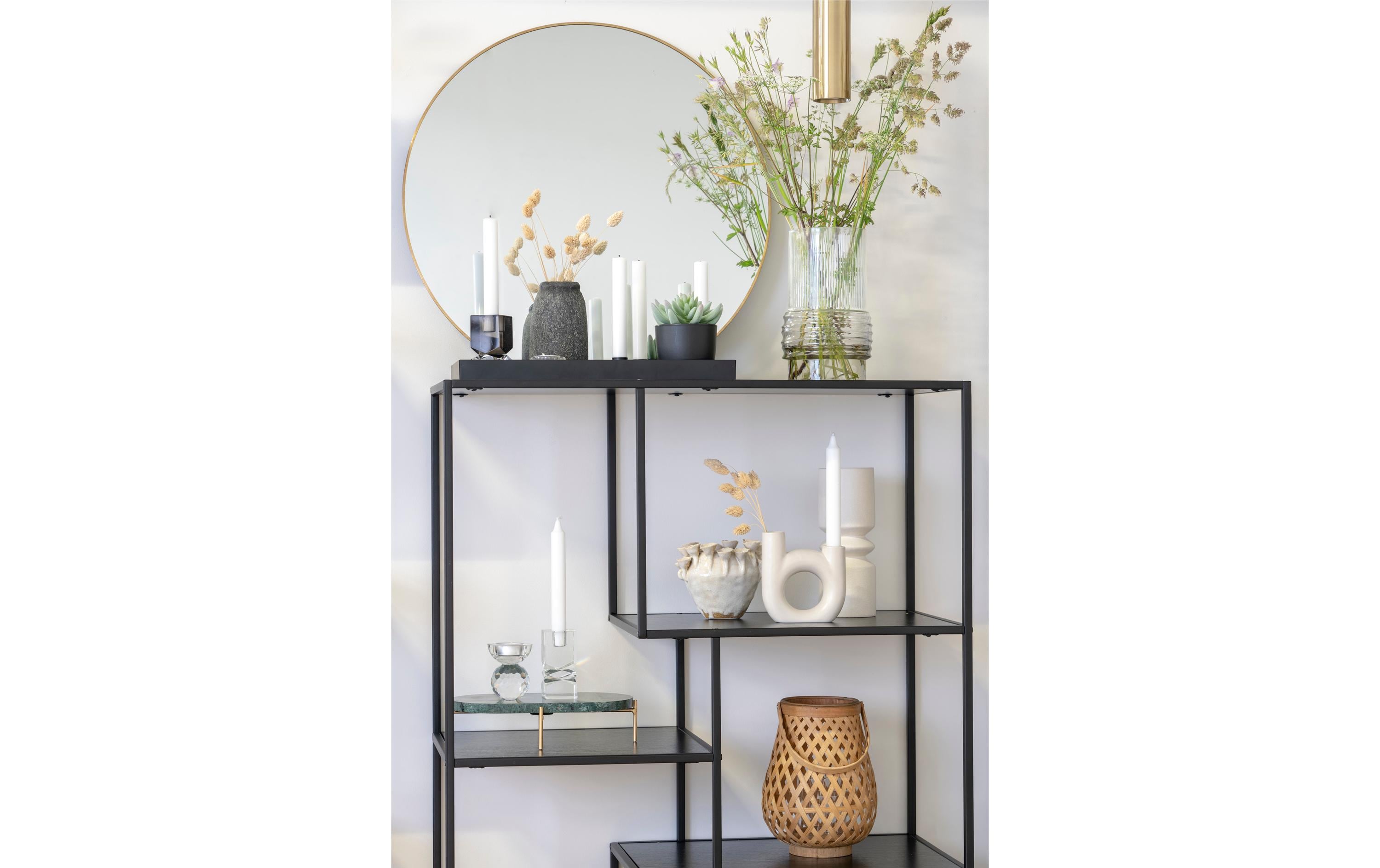 House Nordic Vase Velas 3 Stück, Dunkelgrau