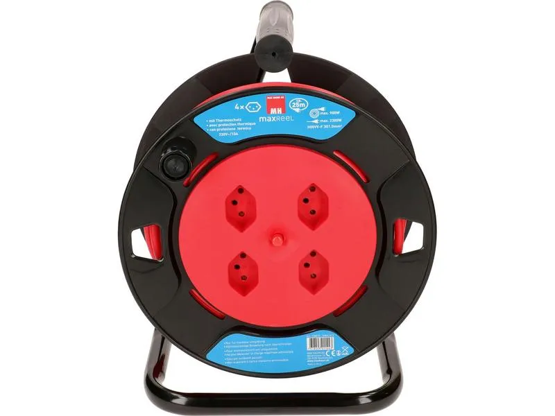 Max Hauri Kabelrolle V2 25 m Rot Max Hauri Kabelrolle V2 25 m Rot