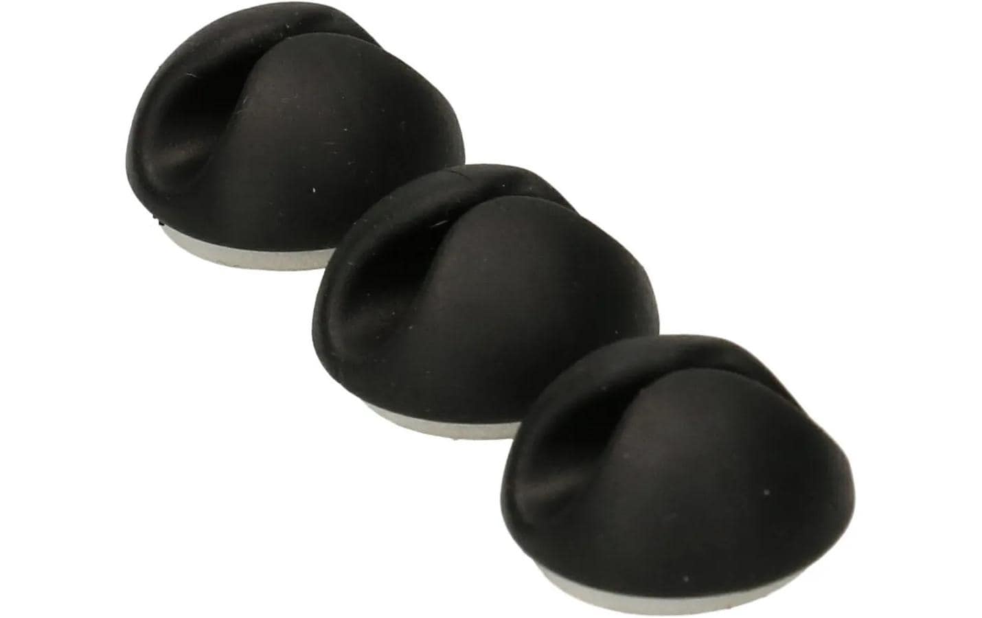 Max Hauri Kabel-Clip Single, 9 Stück, Schwarz