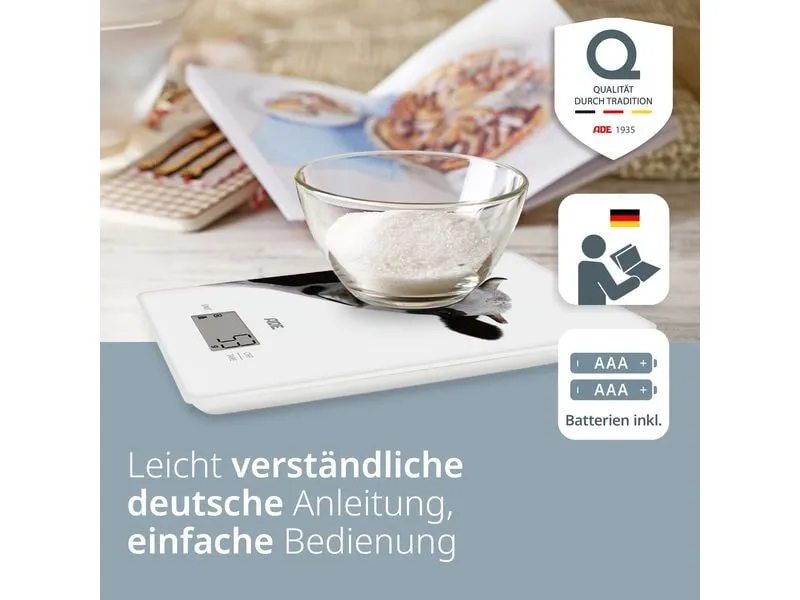ADE Küchenwaage Inka digital Motivdruck Kuh ADE Küchenwaage Inka digital Motivdruck Kuh