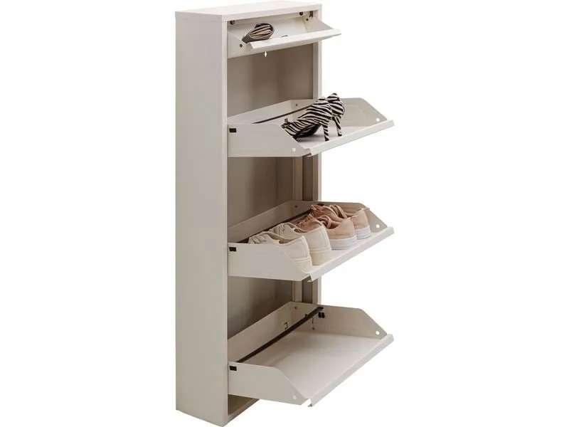 Kare Schuhschrank Caruso 3 plus 1 50 x 115 cm, Beige Kare Schuhschrank Caruso 3 plus 1 50 x 115 cm, Beige