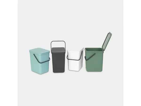 Brabantia Recyclingbehälter Sort & Go 12 l, Grau