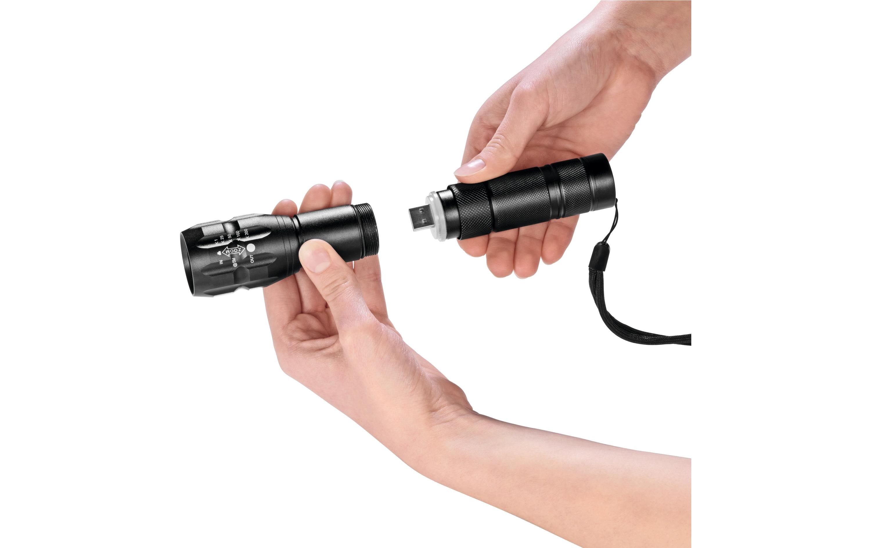 MAXXmee MAXXMEE Power-Taschenlampe 3.7 V 1800 mAh Schwarz