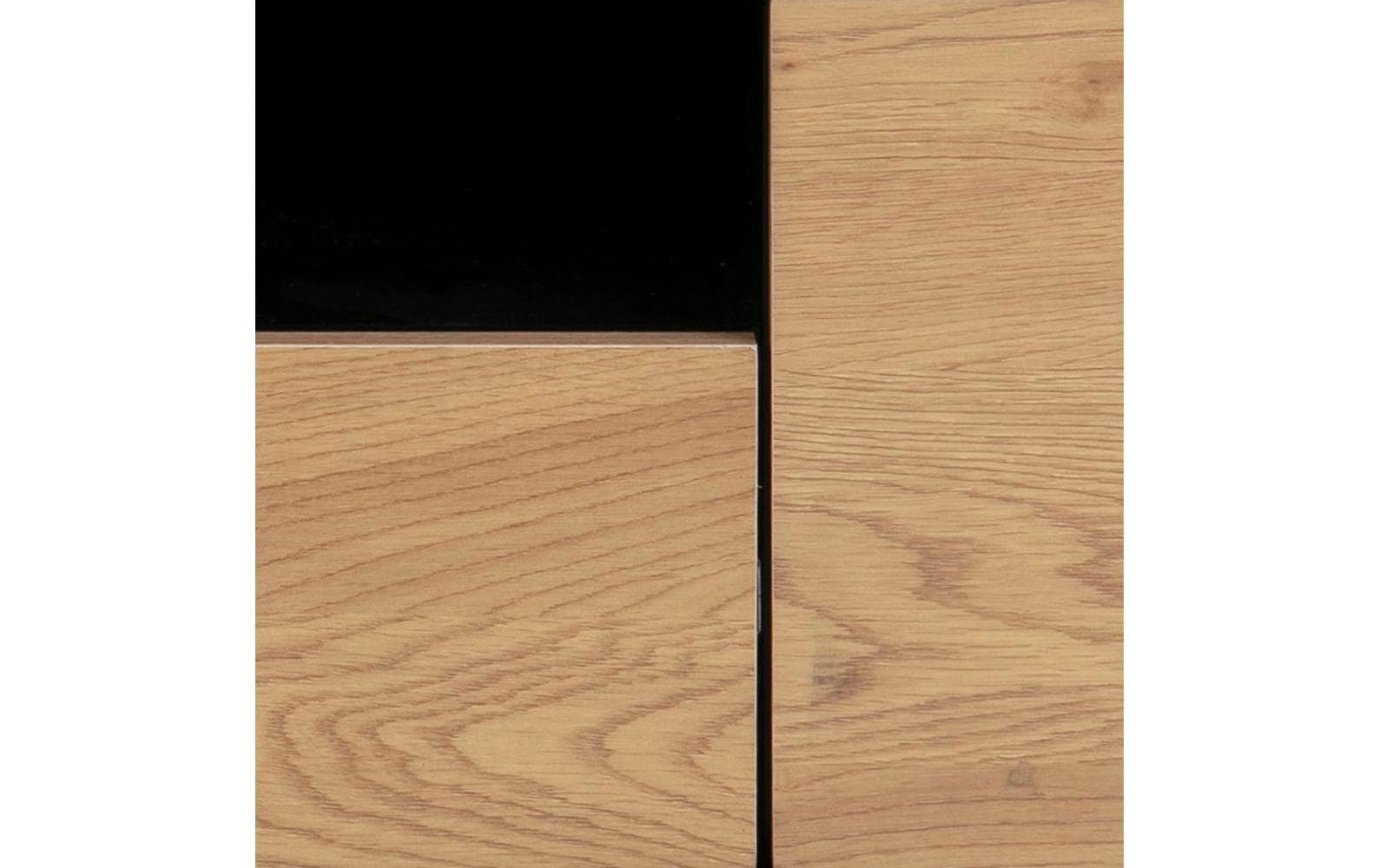 AC Design TV-Möbel Seaford 140 x 40 x 45 cm, Nature/Schwarz