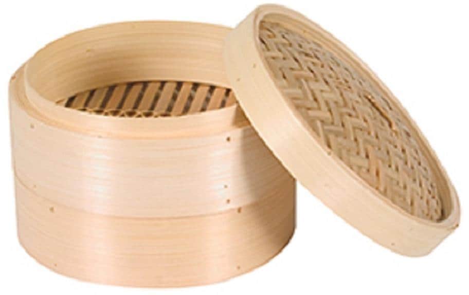 Nouvel Bambussteamer mit Deckel, 18 x 18 x 17 cm