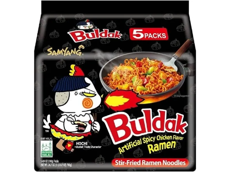 Samyang Buldak Hot Chicken Ramen Original 5 x 140 g