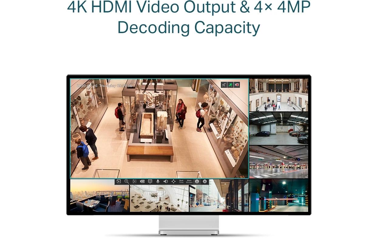 TP-Link Netzwerkrekorder VIGI NVR1008H-8MP 0 TB, 8 Kanal