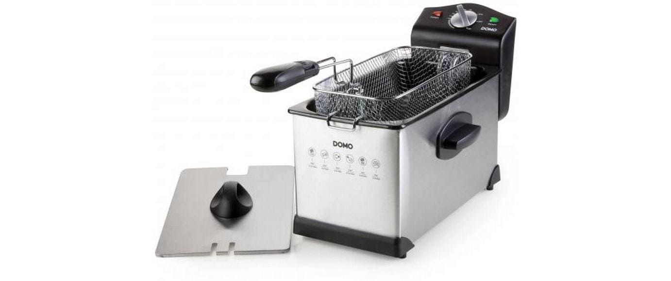 Domo Fritteuse DO514FR 3 l, Silber