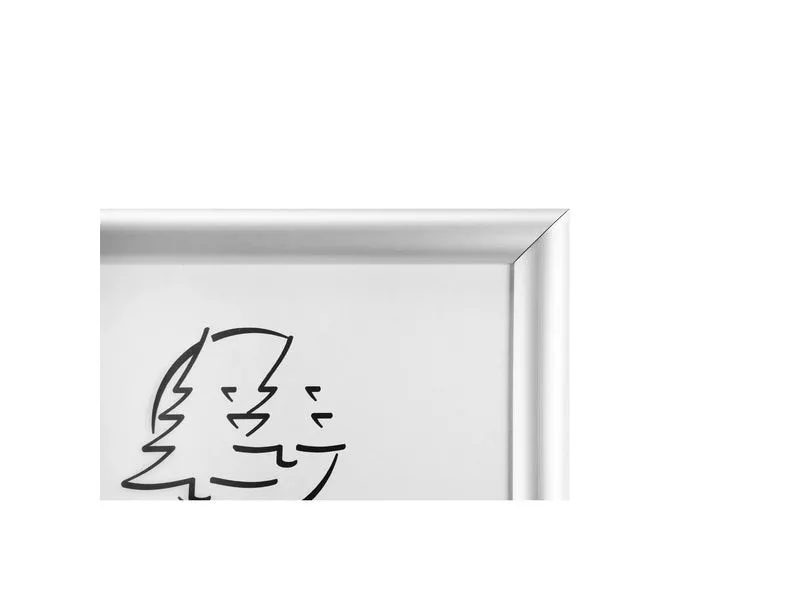 Exacompta Wandplakatrahmen mit Rahmen aus Aluminium A3 - Silber