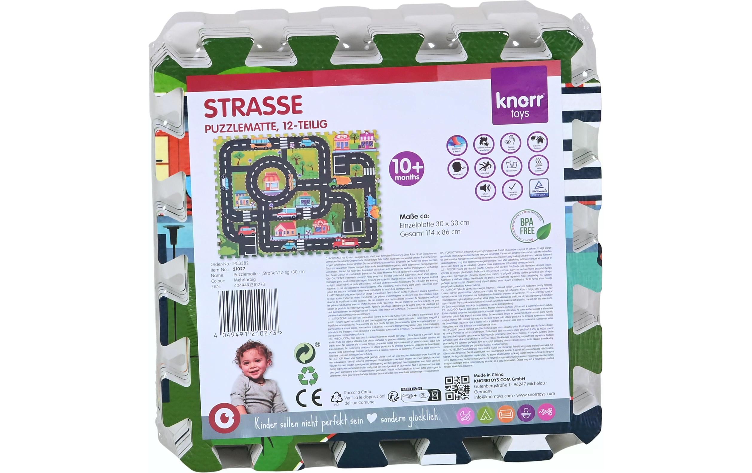 Knorrtoys Puzzlematte Strasse 12-teilig