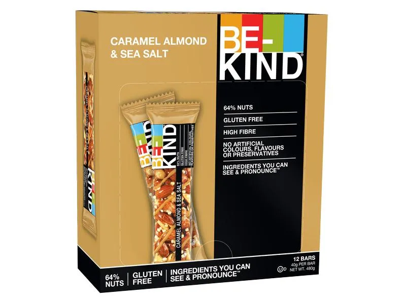 BE-KIND Riegel Caramel Almond & Sea Salt 12 x 40 g