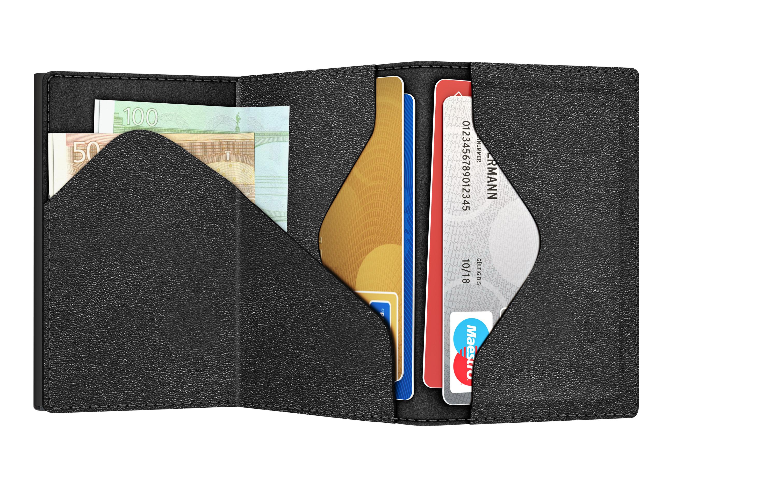 TRU VIRTU Portemonnaie Click & Slide Sleek Wallet Nappa