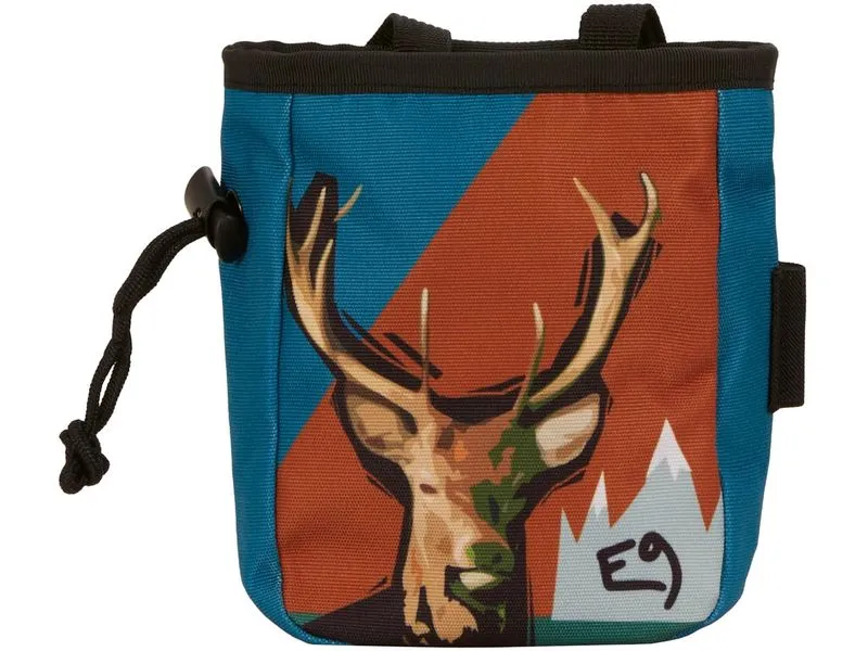 E9 Chalk Bag Osso-P Blau/Dunkelrot