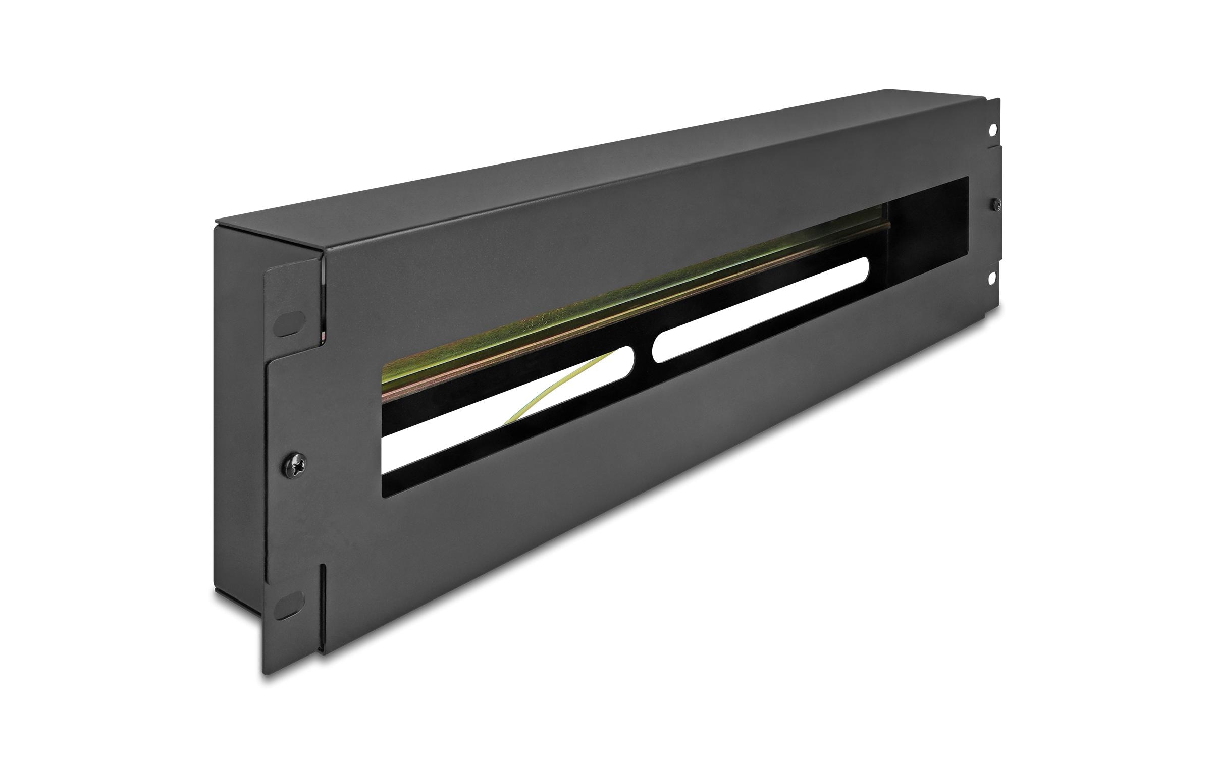 Delock Schutzschalterleiste 3HE 19, Schwarz Delock Schutzschalterleiste 3HE 19, Schwarz