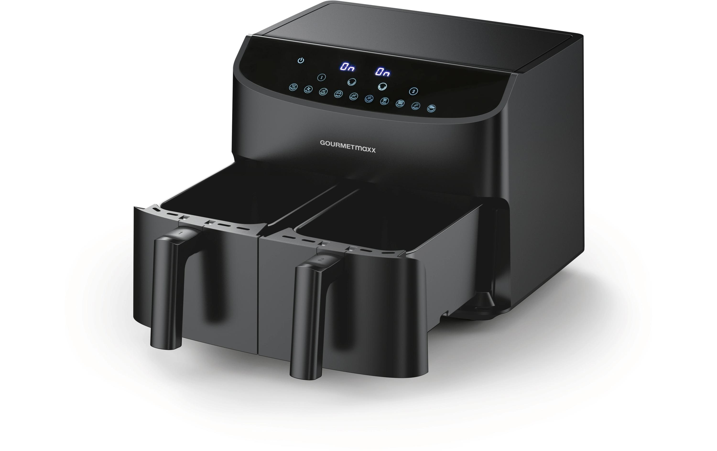 GOURMETmaxx Heissluft-Fritteuse 6 kg, Schwarz