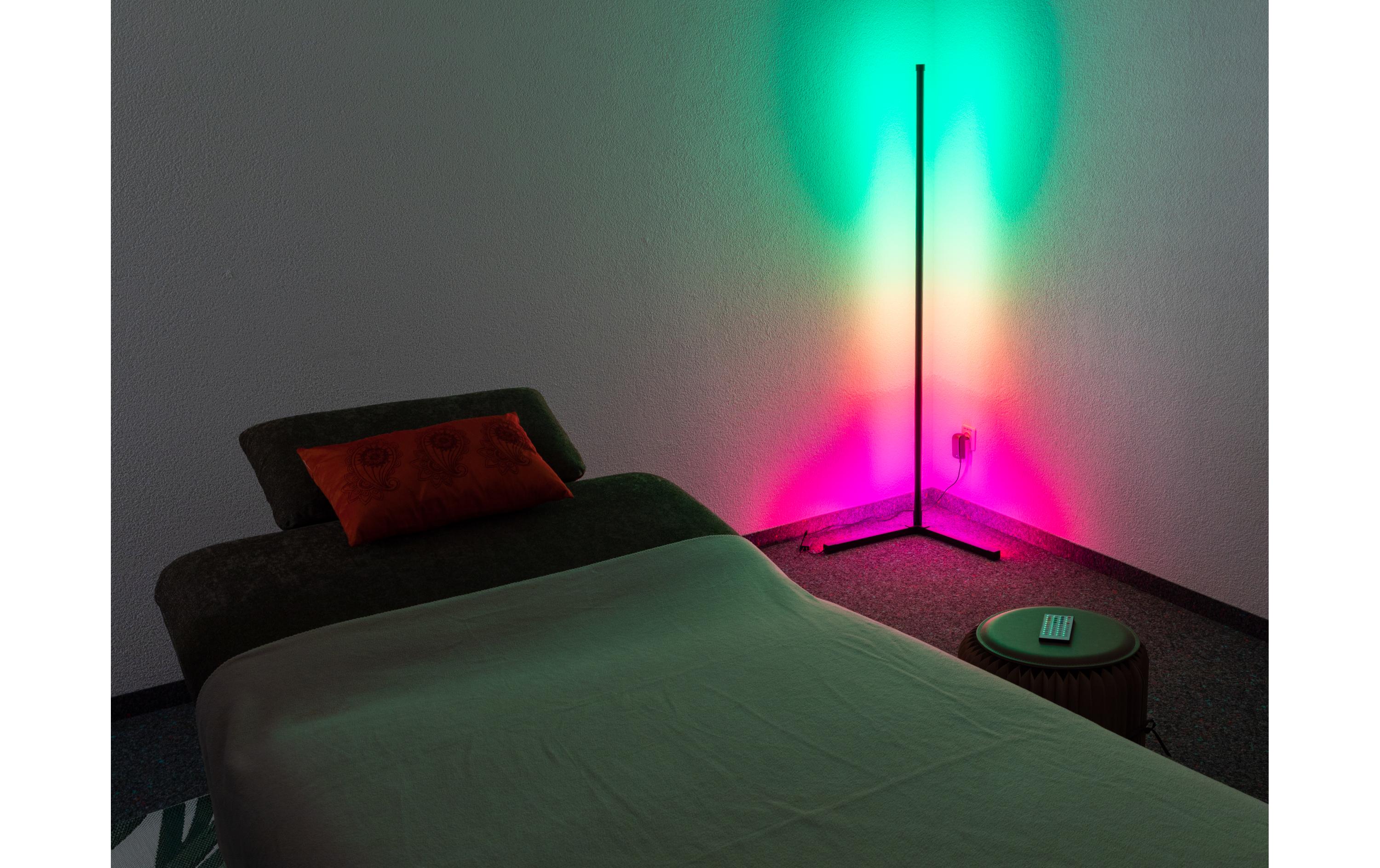 FTM Stehleuchte LED Ambilight, Triangle, RGBW, Schwarz