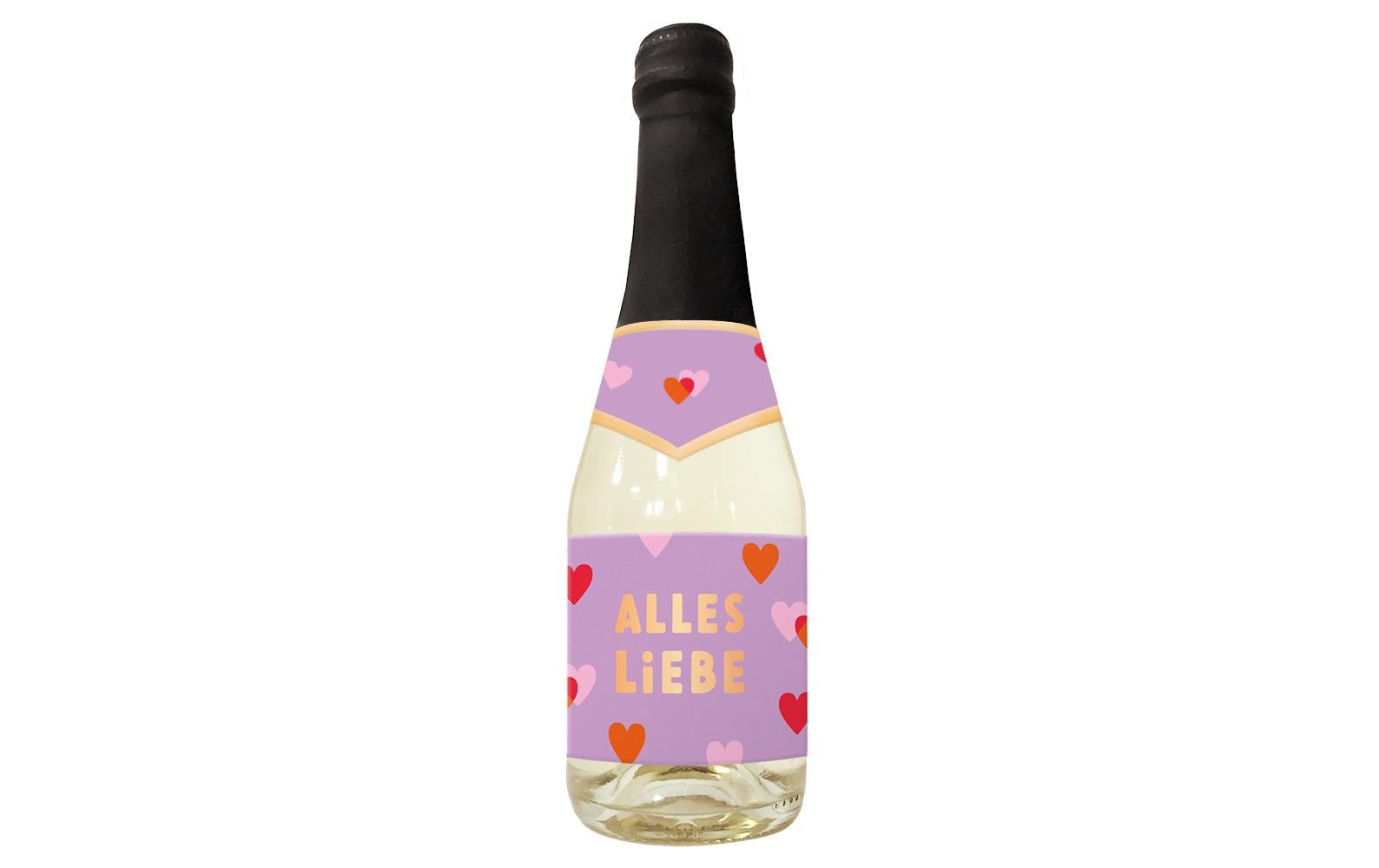 Grafik Werkstatt Secco-Flasche Alles Liebe 0.2 l