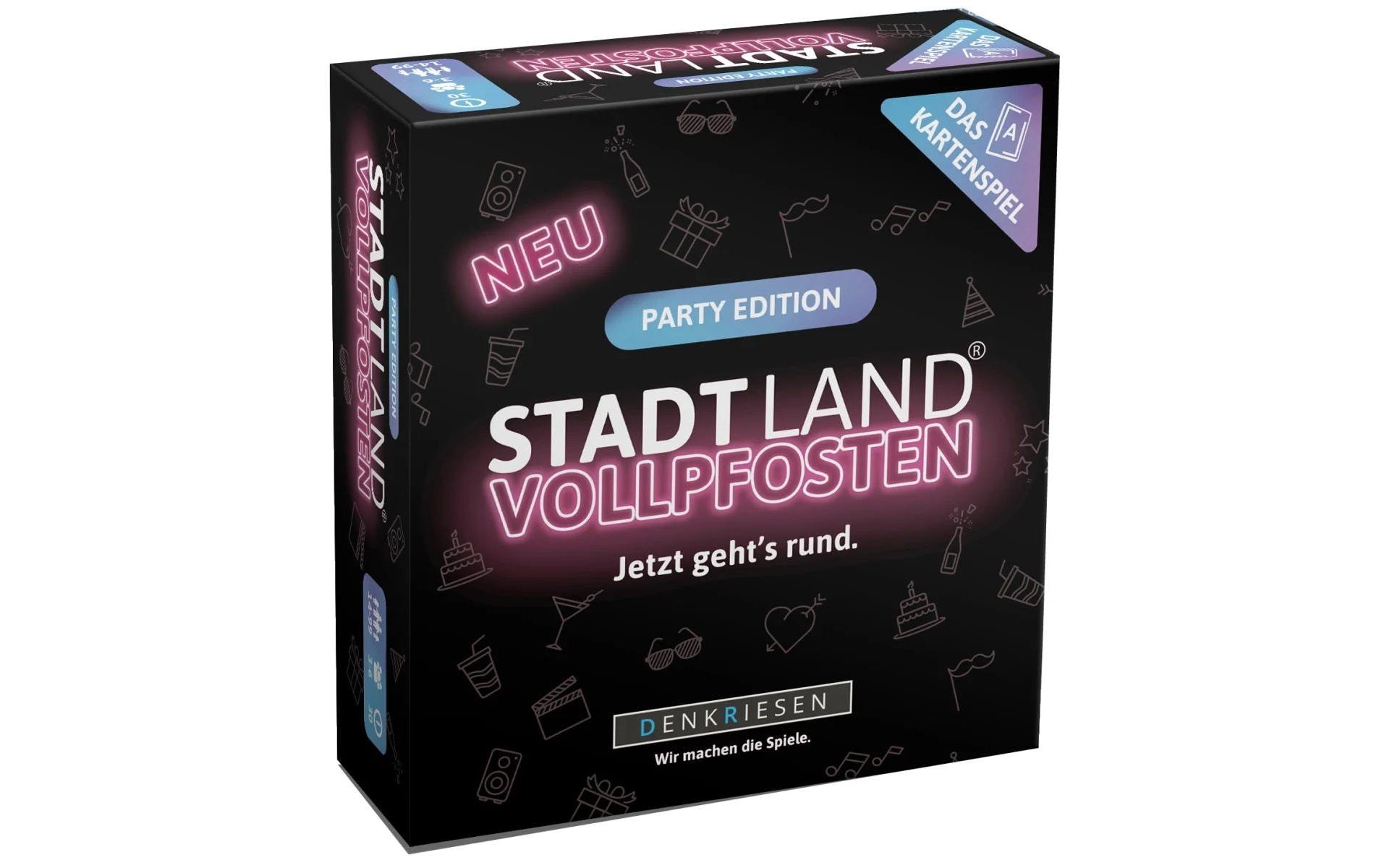 Denkriesen STADT LAND VOLLPFOSTEN – Party Edition