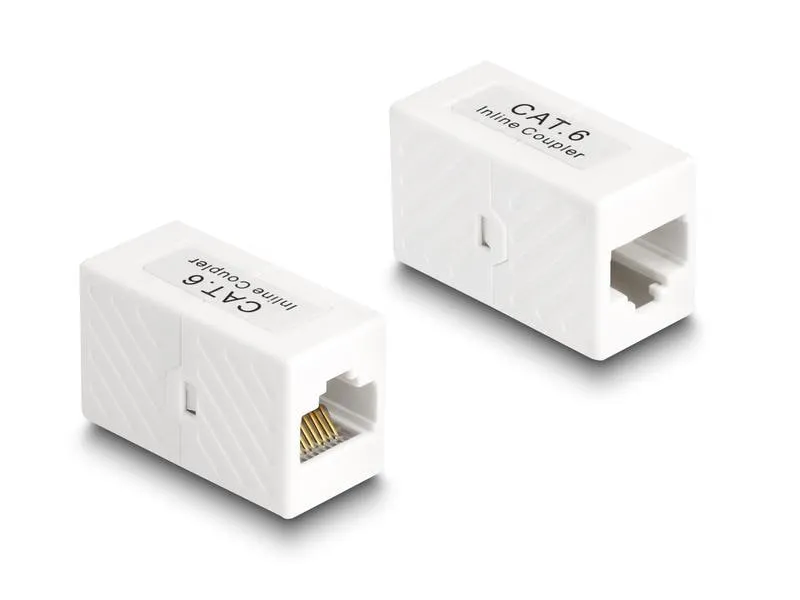 Delock Kupplung RJ45 - RJ45, Cat.6, UTP 1 Stück Delock Kupplung RJ45 - RJ45, Cat.6, UTP 1 Stück