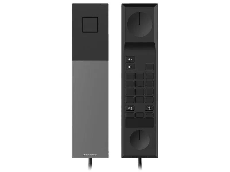 snom Tischtelefon HD30LA, Analoges Hotellobby-Telefon Schwarz