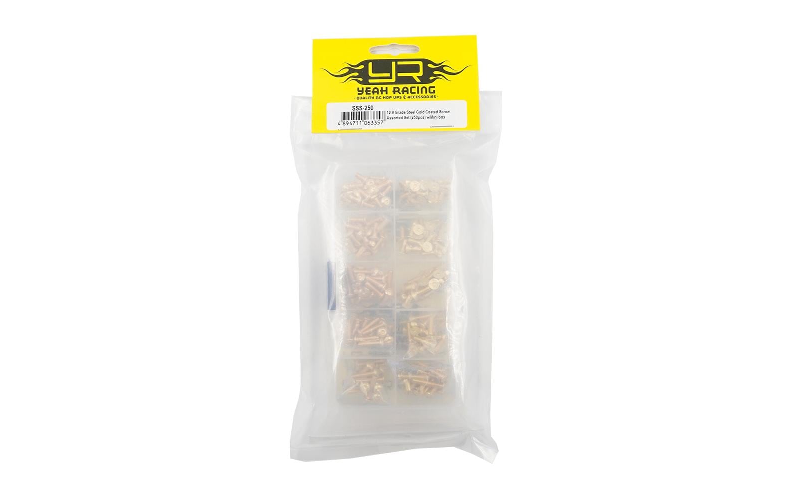 Yeah Racing Schraubenbox M3 12.9G Goldfarbig beschichtet