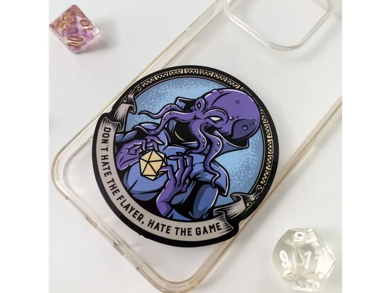 Glass Staff Don't Hate the Flayer Sticker Blau Glass Staff Don't Hate the Flayer Sticker Blau