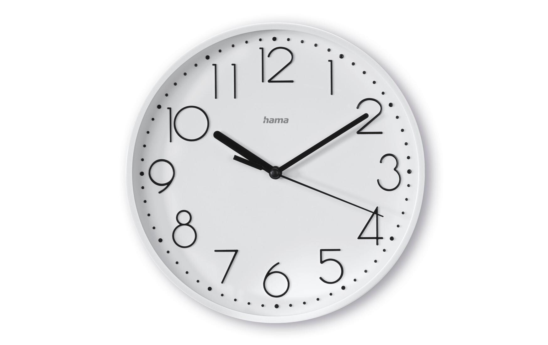 Hama Wanduhr Salina Ø 22 cm, Weiss