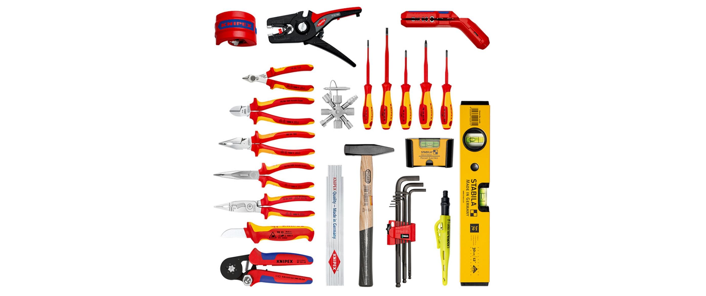 Knipex Werkzeugkoffer Robust26 Move, Elektro, 22-teilig