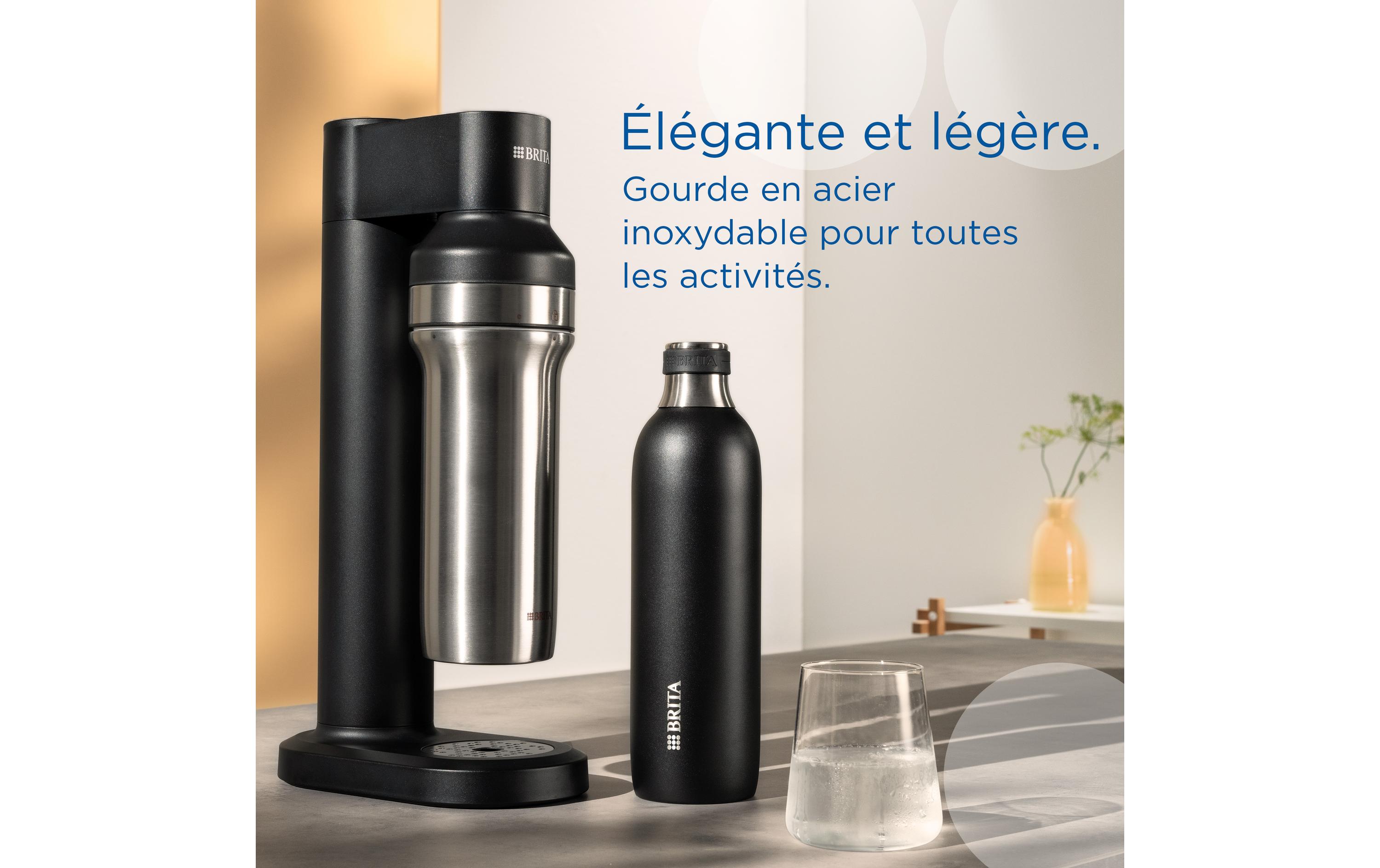 BRITA Flasche Soda Trio 1 l Schwarz