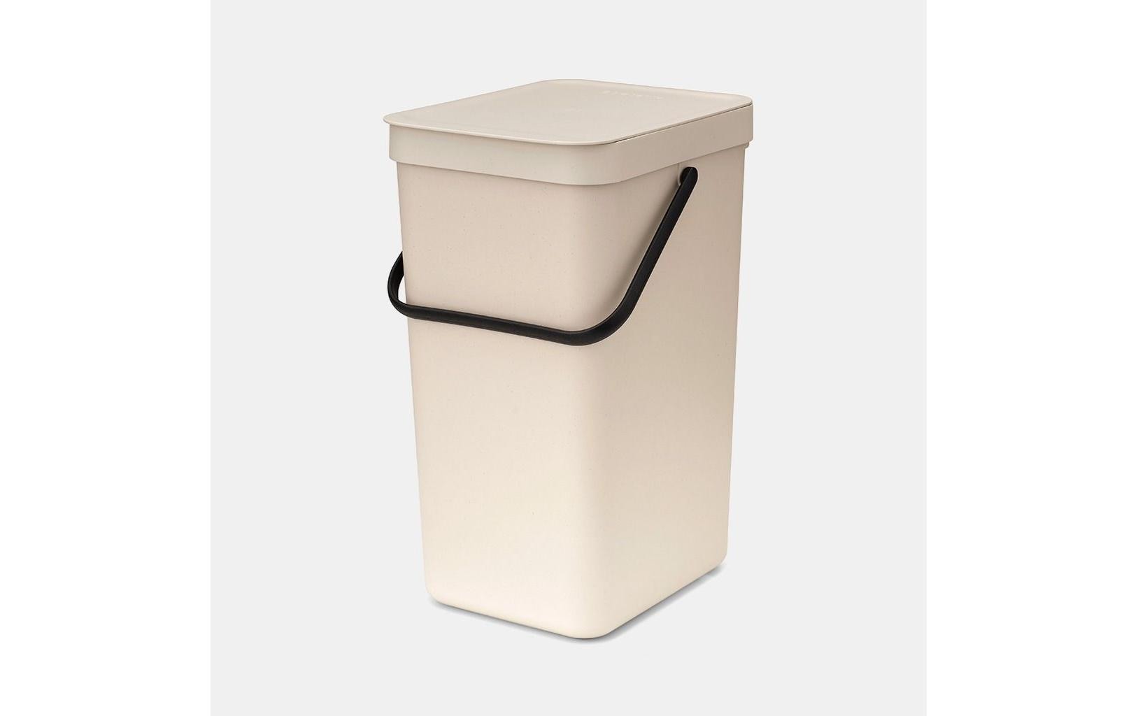Brabantia Recyclingbehälter Sort & Go 16 l, Beige